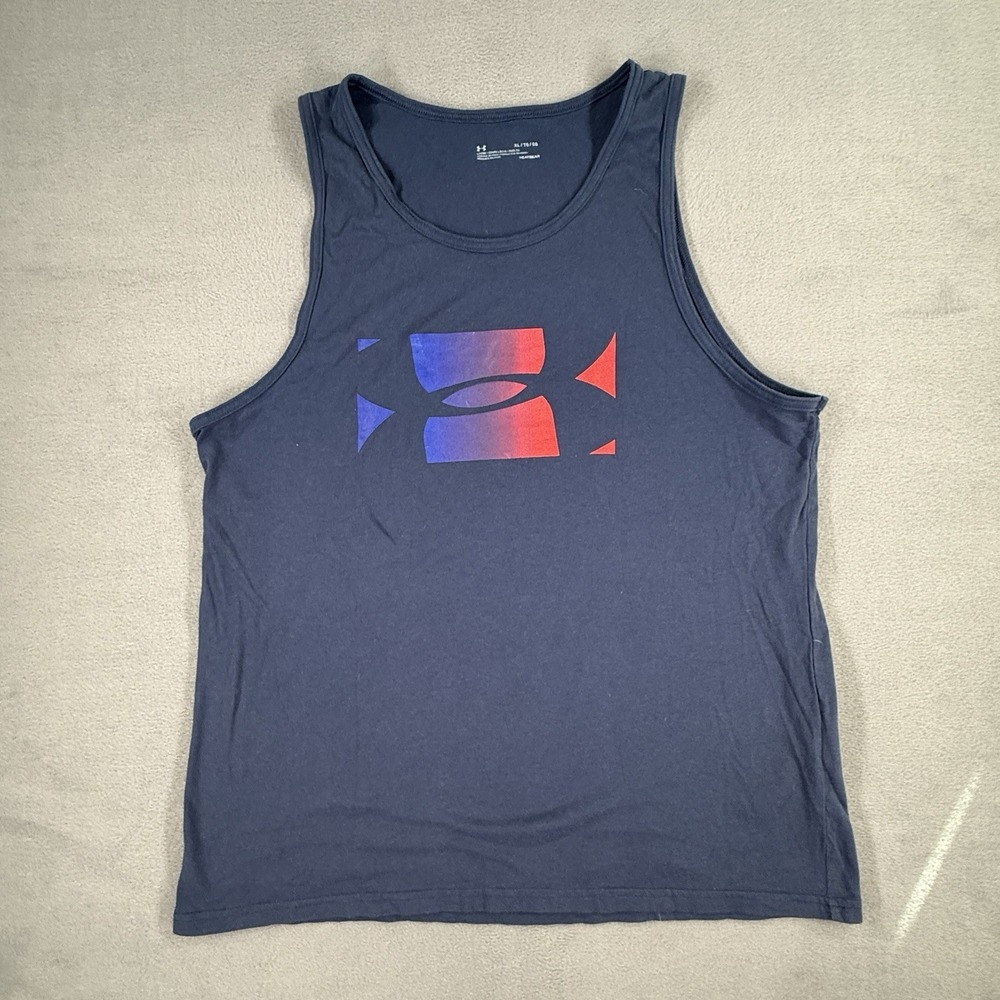 MEN'S TANK TOP: Under Armour HeatGear Sleeveless Training Gym Dark Navy XL